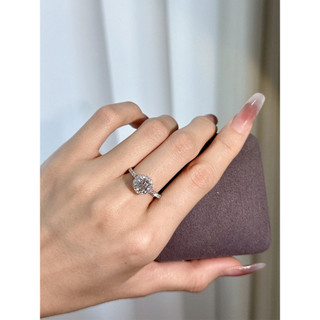 Siêu Mô Phỏng Moissanite Nhẫn Kim Cương Một Carat Chỉ Số Ngón Tay Nhẫn Thời Trang Sang Trọng Độc Đáo Niche Một Cặp Nhẫn Cặp Đôi