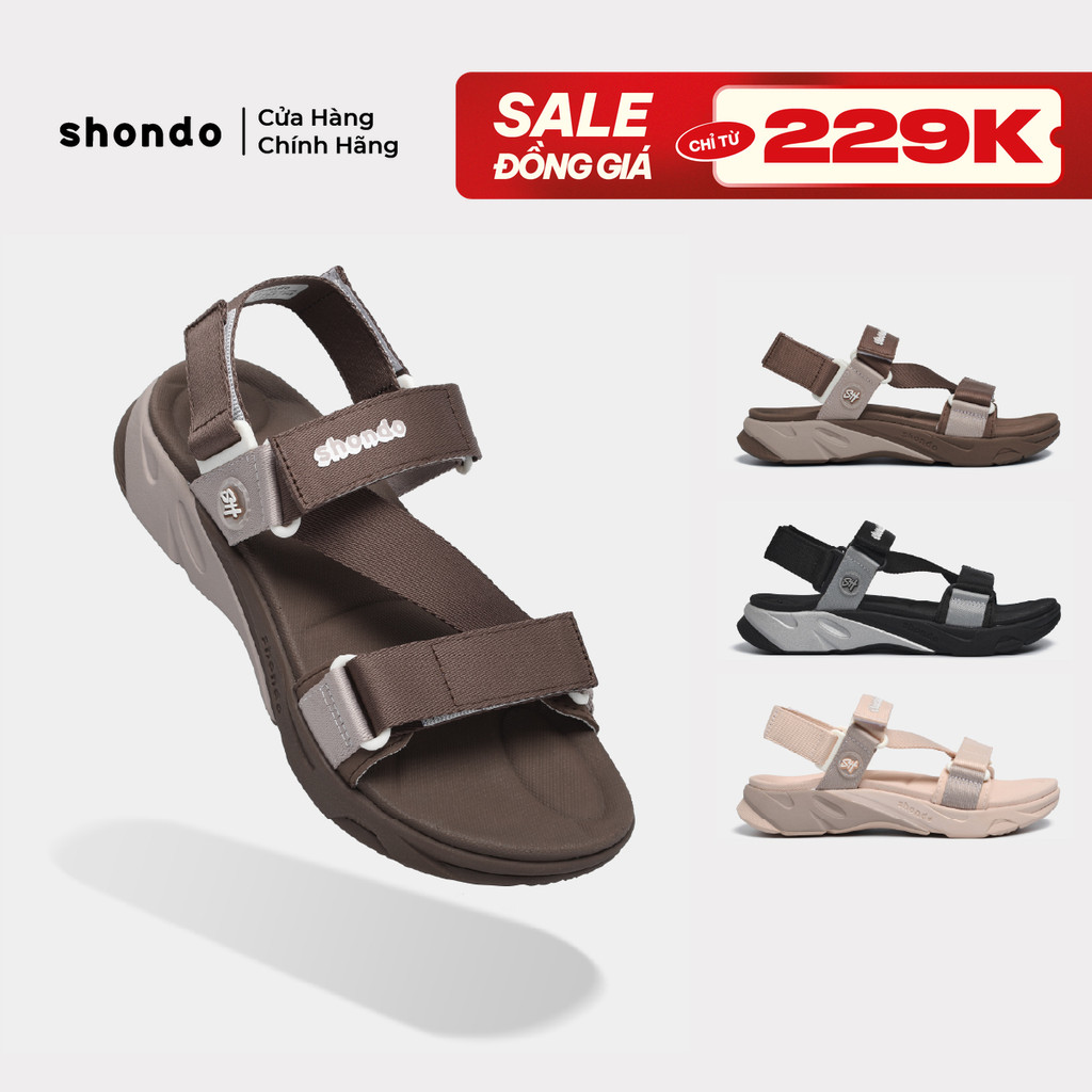 Giày sandal unisex Shondo F8M Ver 2.2