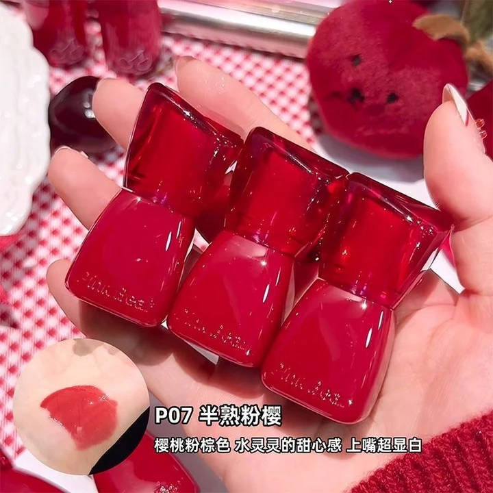 Pinkbear Pinkbear Năm Mới Giới Hạn Môi Bóng Ánh Sáng Đường Làm Trắng Son Môi Son Môi Son Bóng Son Bóng Nước Bóng Son Bóng