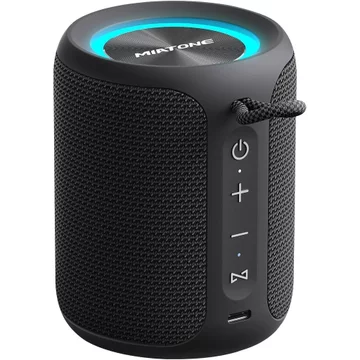 Loa Bluetooth MIATONE Rush M - Loa Bluetooth 20W IP67 Loa chống nước có âm trầm sâu, Loa di động cho phụ kiện cắm trại đi biển, Quà tặng cho nam Cha Ngài (Đen) 4AOV
