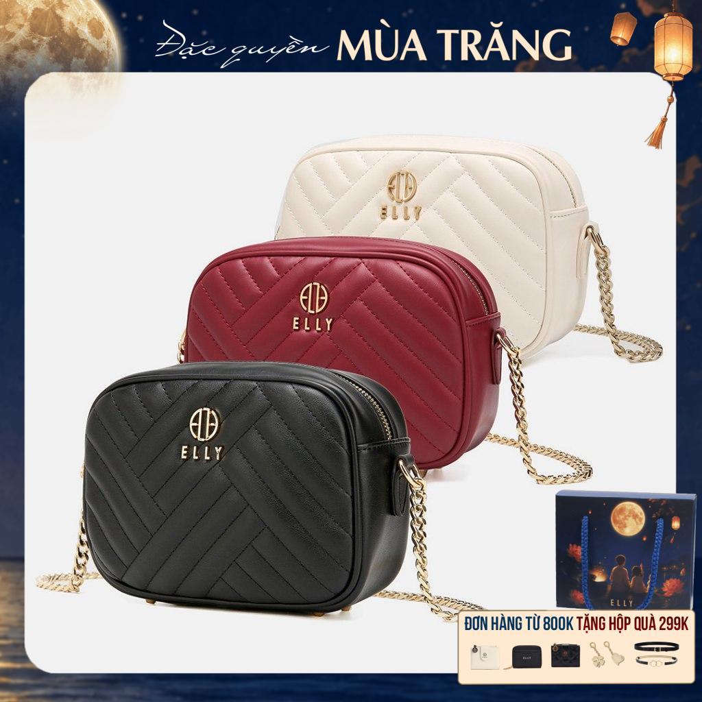 Túi xách nữ thời trang ELLY EL252 đeo chéo đeo vai da tổng hợp cao cấp chính hãng