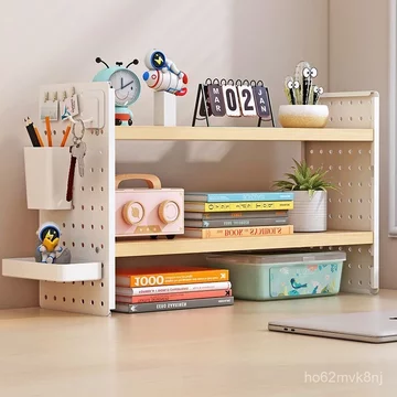 Kệ sách để bàn, kệ đựng đồ gia dụng, tủ sách mini để bàn, kệ để đồ trên bàn học sinh, kệ bảng lỗ.