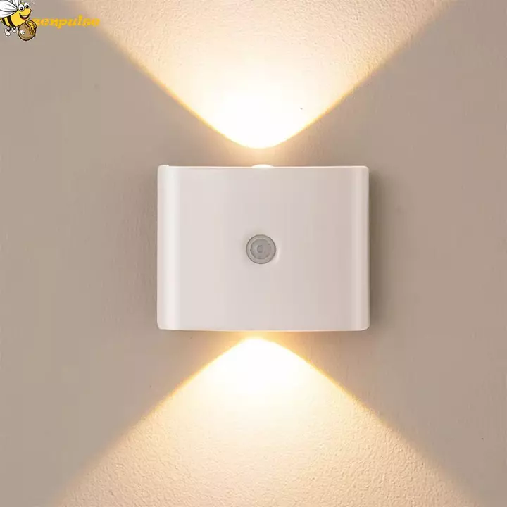 Đèn tường cảm ứng LED ZENPULSE, Đèn mềm cảm biến hồng ngoại Đèn ngủ, Lắp đặt đèn Neon 3 màu / đèn Neon đa chức năng Cảm biến PIR Đèn treo tường