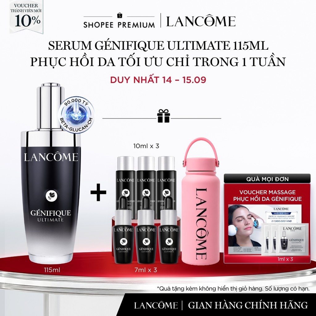 Serum Phục Hồi Da Tối Ưu Trong 1 Tuần Lancome Genifique Ultimate 115ml