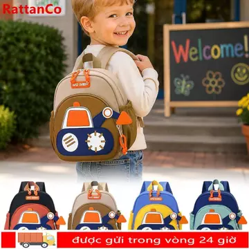 Ba lô trẻ mới biết đi RATTANCO cho bé trai, Ba lô mẫu giáo chống nước, Ba lô mở rộng chống mài mòn Mini bền Ba lô trẻ em dành cho trẻ sơ sinh