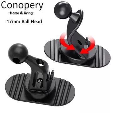 Giá đỡ điện thoại di động CONOPERY, Đầu bi 17mm Giá đỡ điện thoại ô tô xoay 360 độ, Đế nhãn dán đa năng Giữ an toàn Giá đỡ điện thoại di động trên ô tô Giá đỡ bảng điều khiển