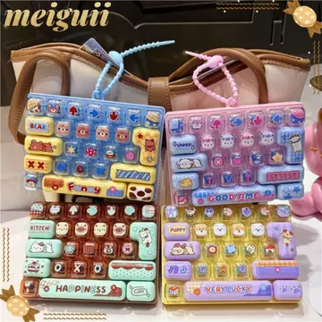 MEIGUII Đồ chơi giải nén giảm căng thẳng, Móc khóa Âm thanh phím Bấm nút Đồ chơi, Mặt dây chuyền túi đựng đồ chơi bàn phím di động 26 phím sáng tạo