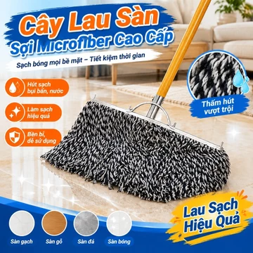 Cây lau nhà sợi cotton bán chạy, Cây lau nhà tay cầm bằng gỗ thông thường, Cây lau nhà kiểu cũ, Cây lau nhà loại bỏ bụi sợi cotton công nghiệp, Cây lau nhà ZAL