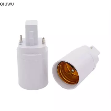 QIUWU G24 Sang E27 Đèn G24 Adapter Vít Giá Đỡ 2p 4pin Đèn Led Bộ Chuyển Đổi Bóng Đèn Vít Bộ Chuyển Đổi Bóng Đèn Soet Đế Bóng Đèn Soet LED Halogen.