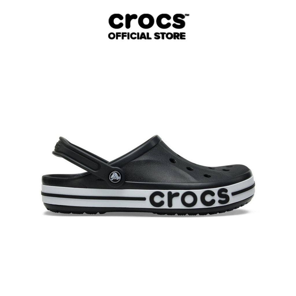 Giày Clog Unisex Crocs Bayaband - Black/White - 205089-066
