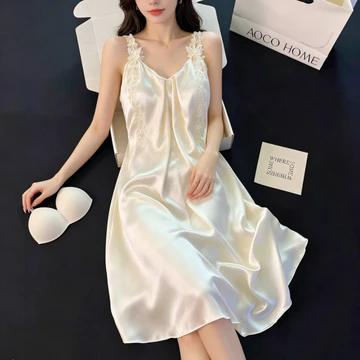 Ice Silk Sling Váy Ngủ Ice Silk Bộ Đồ Ngủ Một Mảnh Bộ Đồ Ngủ Mùa Hè Slimer Nhìn Phong Cách Phương Tây Trang Phục Ngủ Nhà Bé Gái Bộ Đồ Ngủ Một Mảnh Bộ Đồ Ngủ Nữ Bộ Đồ Ngủ Nữ Homewear Bộ Đồ Ngủ Nữ Bộ Đồ