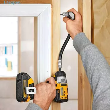 EXPEN Máy khoan góc phải, Đầu chuyển đổi đầu khoan quay tuốc nơ vít 6.35mm, Thiết bị xoay 90 độ có thể điều chỉnh bền bỉ Máy khoan điện mở rộng góc Máy khoan điện đính kèm máy khoan điện