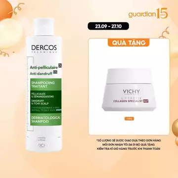 Dầu Gội Giảm Gàu Vichy Dercos Dành Cho Da Đầu Dầu 200Ml