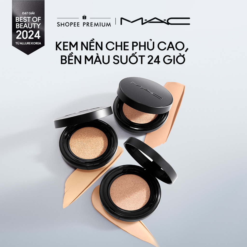 Phấn nước MAC Studio Fix Longwear Cushion Foundation SPF 50/PA+++| Phấn nước che phủ hoàn hảo 24H