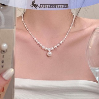 Onetimingfine Thời Trang Cao Cấp Cảm Giác Ngọc Trai Vòng Cổ Dành Cho Nữ Bé Gái Đơn Giản Ngọc Trai Mặt Dây Chuyền Xương Đòn Dây Chuyền Trang Sức Dự Tiệc Phụ Kiện Quà Tặng VN