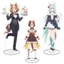 SQ11 Uma Musume: Lọ Lem Màu Xám Đứng Đĩa Acrylic Đứng Ký Hiệu Để Bàn Anime Trang Trí