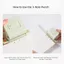 Đấm lỗ BEABOUT|Dụng cụ đóng sách Mini Dụng cụ đục lỗ lá rời, Dụng cụ đục lỗ 3 / 6 lỗ đơn giản