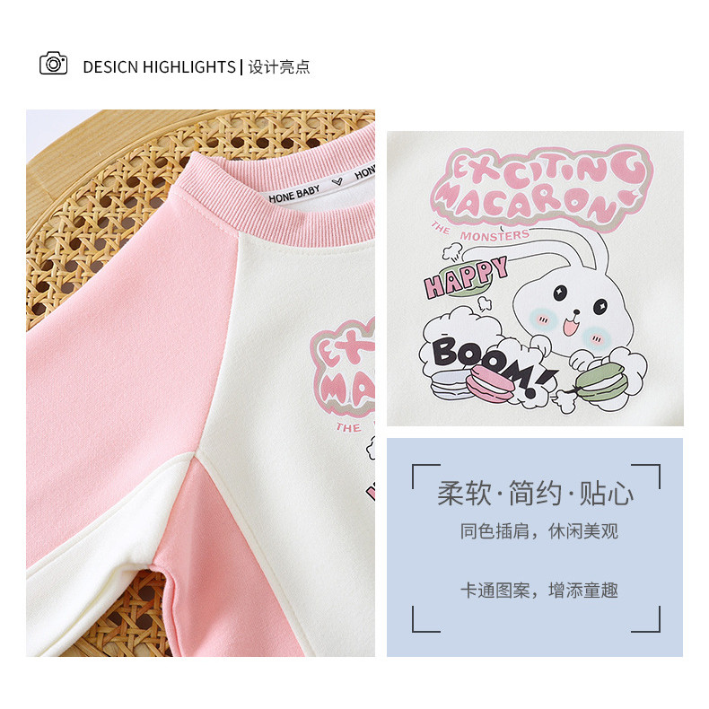 ​Bộ đồ nỉ hoạt hình trẻ em Bộ đồ thường ngày in hình mùa thu cỡ 80-160​ KFVG