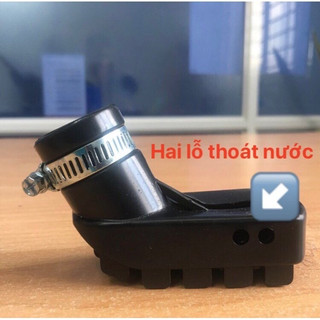 Đế cao su bọc chân chống xe máy kèm thắt cổ dê kim loại - chống trượt xe, trầy xước nền nhà