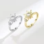 Treeling Gold Tone Hoa Hướng Dương Spinner Nhẫn Có Thể Điều Chỉnh Đồng Trang Sức Cho Nữ Lo Âu Giảm Căng Thẳng Giảm Phụ Kiện