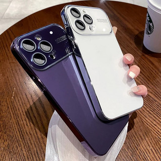 Mới AG Slim Matte Case cho iPhone 17Pro Max Bling Mạ Ốp Lưng Kính Bảo Vệ Camera Cho iPhone 12 13 14 Pro Max Trường Hợp
