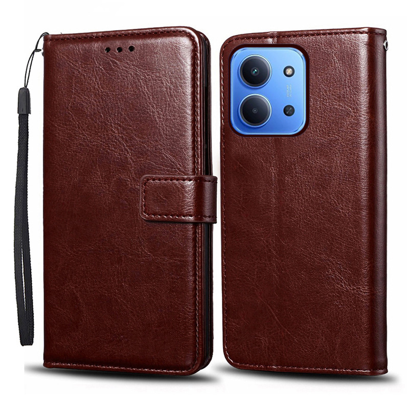 Dành Cho Xiaomi POCO C85 4G Ốp Lưng Lật Sang Trọng Ví Da PU Vỏ Điện Thoại Có Giá Đỡ Thẻ