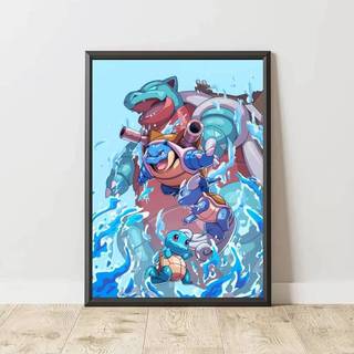Cổ Điển Canvas Treo Tường Nghệ Thuật Thẩm Mỹ Poster Pokemon Pikachu Nhà Tranh Phòng Cuadros Món Quà Tốt Nhất Treo Quà Tặng Hoạt Hình Nhân Vật