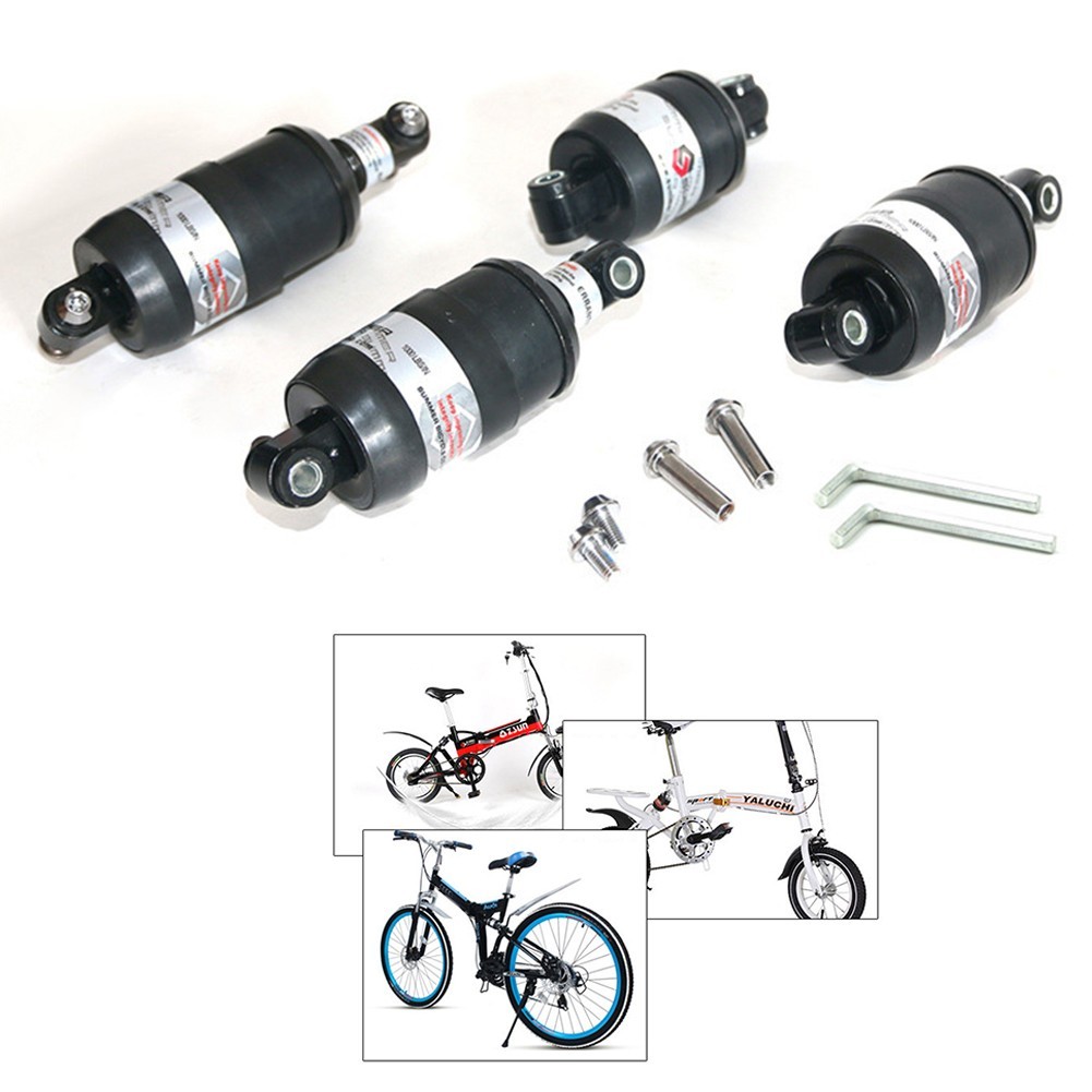 Phuộc Giảm Xóc Sau 100mm\125mm\150mm\175mm Cho Xe Đạp MTB Màu Đen