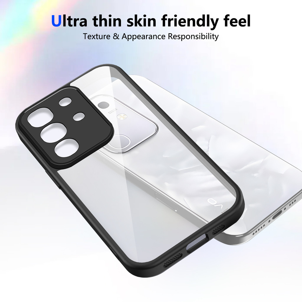 Ốp lưng Vivo Y29 4G Vỏ trong suốt mờ thời trang cho Vivo Y29 4G Vỏ điện thoại
