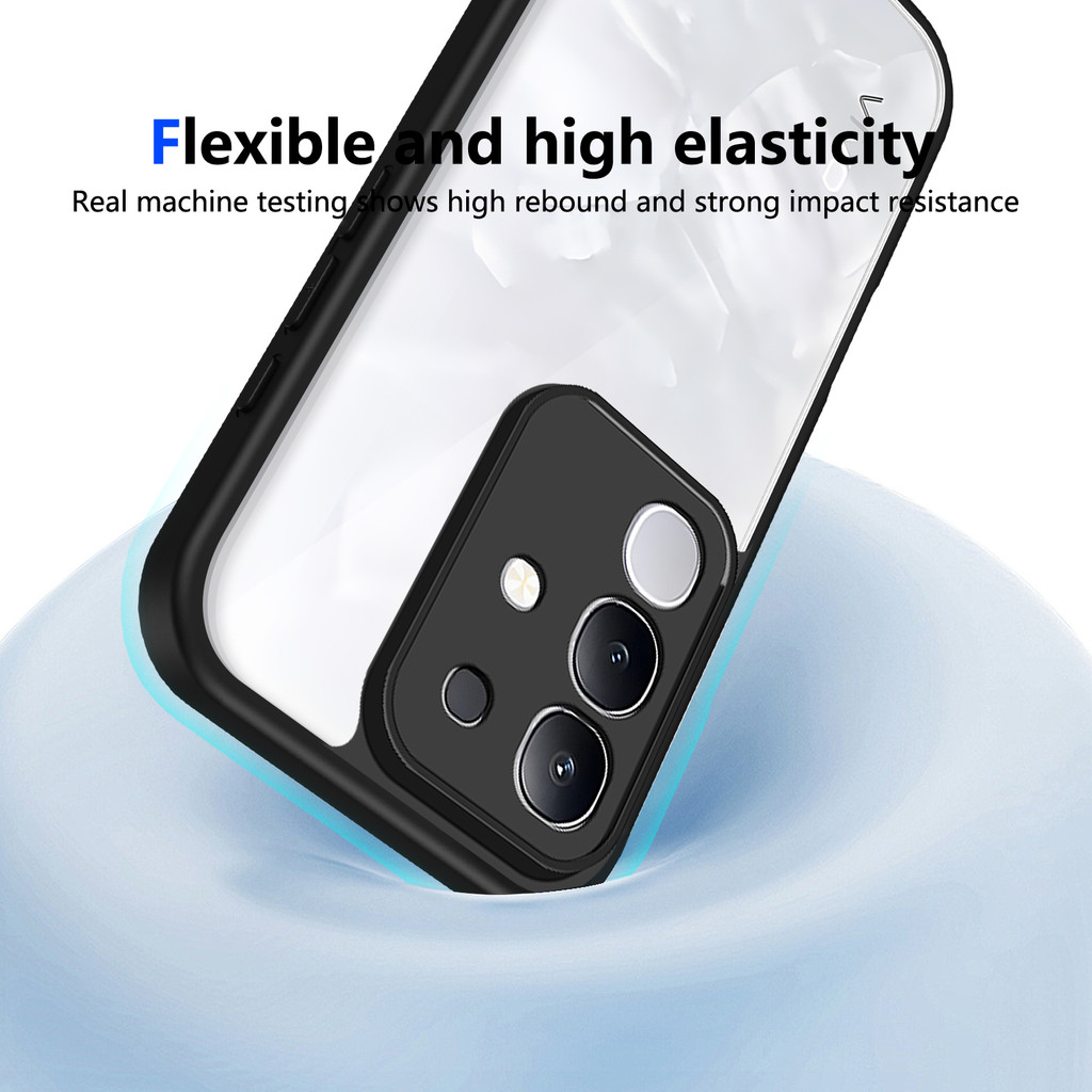 Ốp lưng Vivo Y29 4G Vỏ trong suốt mờ thời trang cho Vivo Y29 4G Vỏ điện thoại