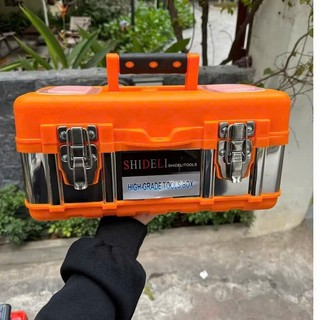 Hộp đựng dụng cụ, thùng đồ nghề đa năng đủ kích cỡ 14 inch 17 inch 19 inch - Viền inox chống vỡ