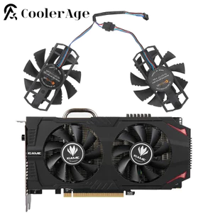 IF​Hoặc Quạt Card Video RTX 750 Nhiều Màu Sắc 75MM ND-8015M12B2 GTX750 DC 12V 0.35AMP Quạt Thay Thế Card Đồ Họa *