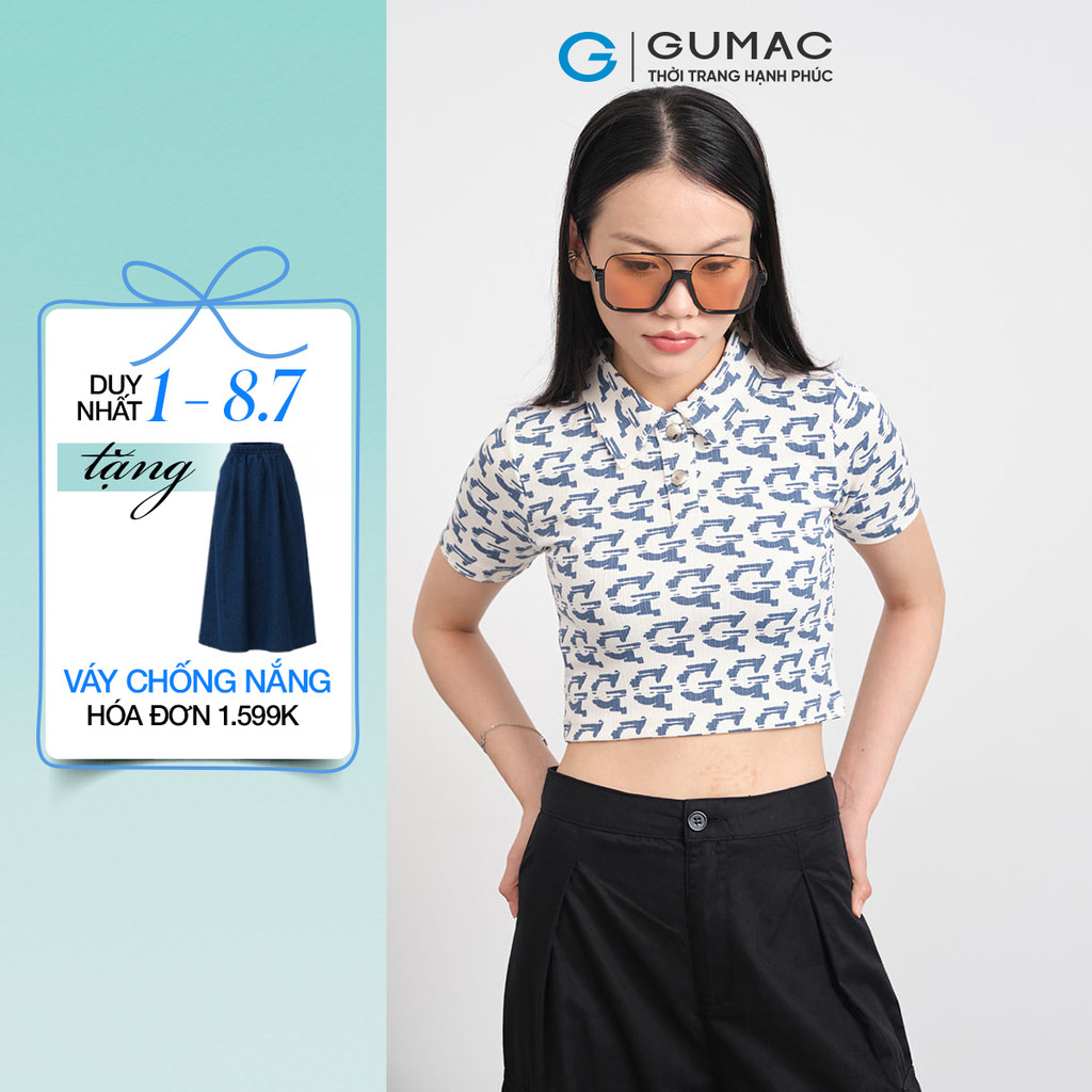 [SALE] Áo thun nữ Gmorning - GUMAC hoạ tiết  YATE11071