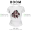 BOOM Áo Baby Tee Nữ Cotton Ôm Body-Áo Thun Ngắn Tay Y2K In Hình PhongCách Mùa Hè, Cổ Tròn Hàng Đầucách hàn quốc phong694