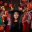 THEGIRL8B Mũ Phù Thủy Ruy Băng Nhện, Mũ Phù Thủy Halloween Veil Vintage, Mũ Hóa Trang Gothic Mũi Nhọn Cosplay Mũ Trang Phục Hóa Trang