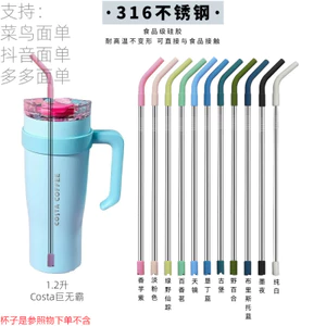 316 Nối Dài Silicon Thép Không Gỉ Ống Hút Thực Phẩm Silicon Vòi Phun Diversion Silicone Kết Hợp Thực Phẩm Ống Hút T7BO