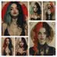 Retro Gothic Cô Gái Thời Trang Graffiti Phong Cách Poster Không Khung Tranh Canvas Trang Trí Tường