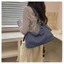 SQ11 Túi đeo vai denim mới mùa hè 2026 Nhật Bản sức chứa lớn đi lại phong cách thể thao túi xách thông thường