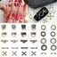 Khung Ảnh 100 Cái 3D Punk Bạc / Trắng / Bla / Vàng Bộ Phận Kim Loại Làm Móng Tay Accessoire Trang Trí Móng Tay Hợp Kim Retro Vòng Tròn Móng Tay Nghệ Thuật Quyến Rũ VN