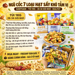 Hạt Ngũ Cốc 7 Loại Hạt Sấy Khô Tẩm Vị Ganyuan Healthy - Mix Đậu Phộng Hạt Điều Hạnh Nhân Nho Khô Táo Đỏ