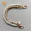 CANAMEK Vintage Túi Ngọc Trai Dây Đeo Cho Túi Xách Hai Lớp Dây Ngọc Trai Điện Thoại Dây Tinh Tế Ví Thay Thế Tay Cầm Túi Phụ Kiện CSF