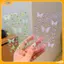 VFZ 1 Tấm Elf Bướm Kim Cương Giả Mặt Kawaii Tự Dính Dệt Bướm Trang Trí Cho Sân Khấu Buổi Hòa Nhạc Vật Dụng Trang Điểm Louislifecool