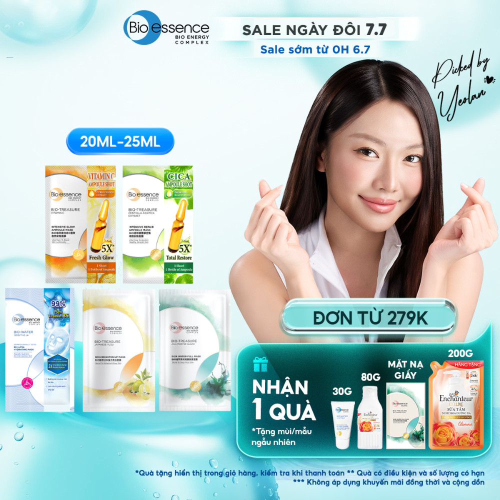 Mặt nạ dưỡng da ẩm mượt Bio-Essence Skin Mask 20ml / 25ml