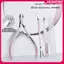JASMINE 4 Chiếc Chuyên Nghiệp Nail Cuticle Kéo Thép Không Gỉ Làm Móng Tay Móng Chân Tông Đơ Đẩy Da Chết Kéo Nipper Clipper Tool JASMINE