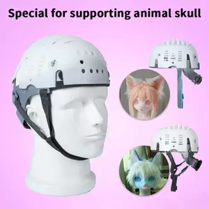 MAKY Furry Trang Phục Fursuit Kigurumi Đầu Lâu Mũ Bảo Hiểm Chống Va Chạm Thoáng Khí Vỏ Bảo Vệ Có Thể Điều Chỉnh VN