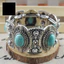 Một thế giới| Retro Nữ Hình Bầu Dục Ngọc Trai Khắc Tây Tạng Lắc Tay Vòng Tay Boho Trang Sức
