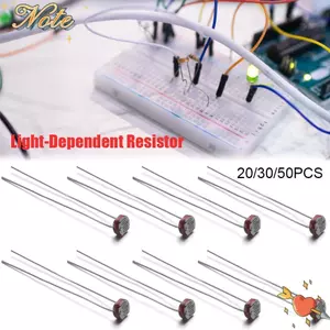 NOTE1 20 / 30 / 50 CÁI Photoresistor Điện trở ổn định Cảm biến CDS LDR