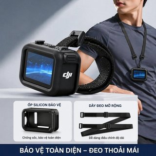 Ốp Silicon Dây Đeo Mở Rộng Cho Osmo Nano Vỏ Bảo Vệ Ôm Sát Chống Trầy Cố Định Quay Vlog