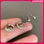 JASMINE 4 Cái / bộ Thời Trang Tinh Tế Pha Lê Zircon Vòng Bông Tai Nữ Bé Gái Hàng Ngày Bông Tai Y2K Phụ Kiện Trang Sức Quà Tặng JASMINE