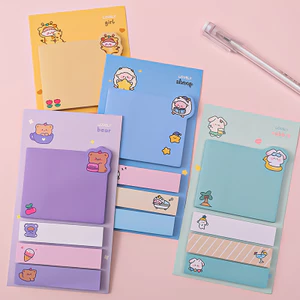 Giấy thú cưng dễ thương Ghi chú sinh viên Văn phòng phẩm Tin nhắn Thời gian văn phòng Động vật Nhãn dán dễ thương Chỉ số n Giấy dán Ghi chú Nhãn